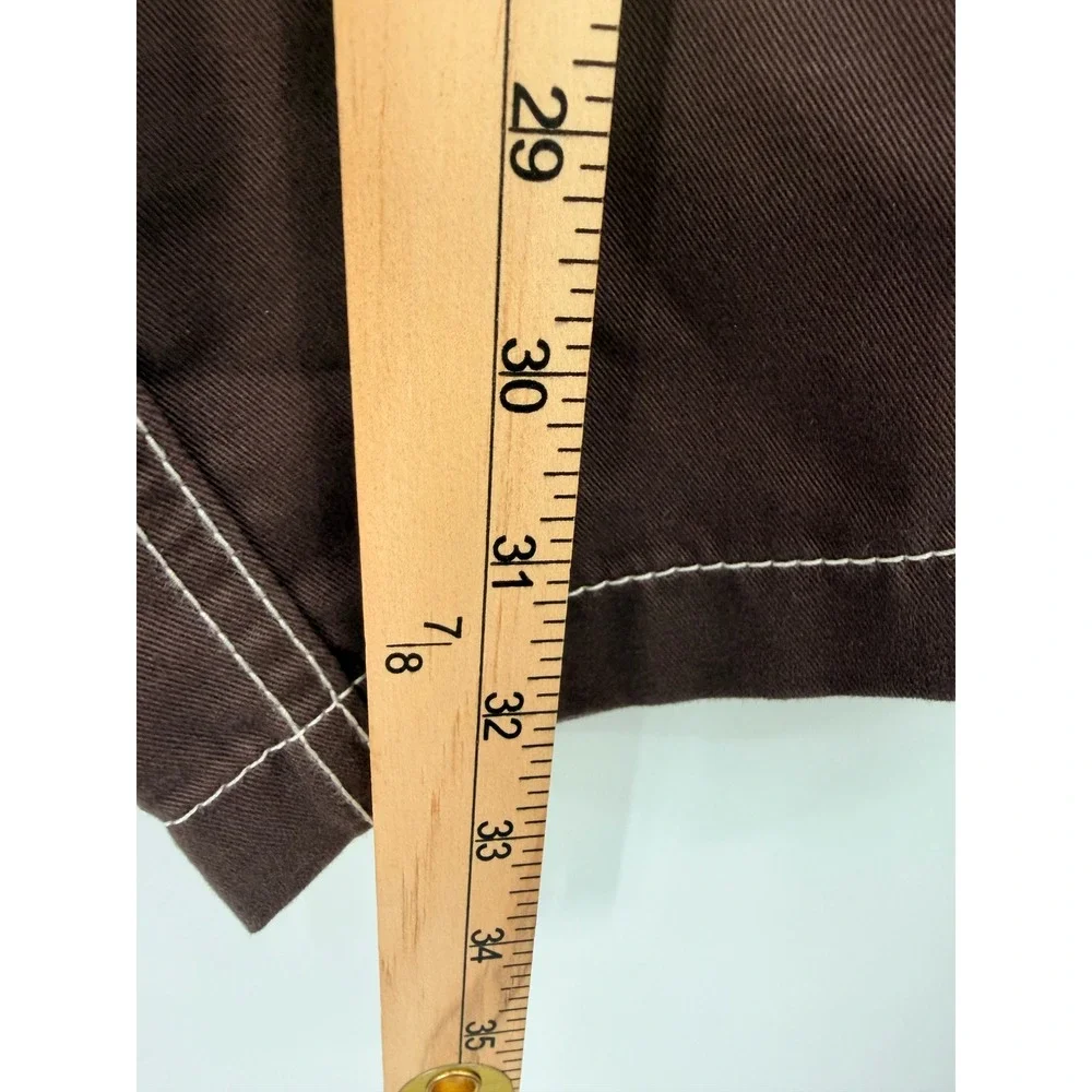 True Religion Bobby Baggy Cargo Pant Mens 34 Brown NWT Contrast Stitch 700248